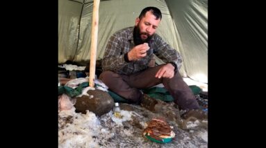 Extreme cold winter camping | Survival deep snow camp  #wintercamping #extreme #camping #hottent