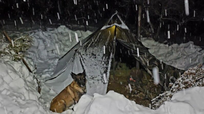 Winter Survival Test | Camping in Deep Snow