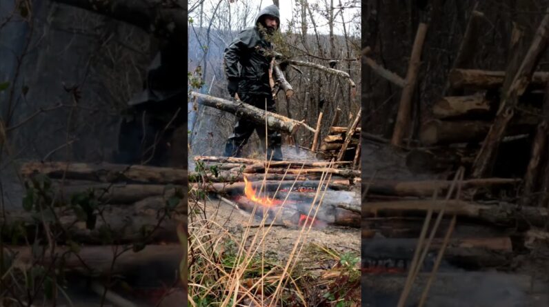 Building a Shelter in the Rain 🌧️🔥
