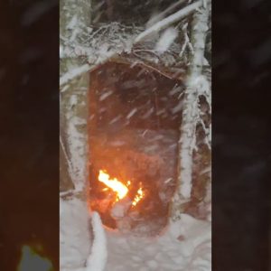 Camping in the Middle of a Snowstorm